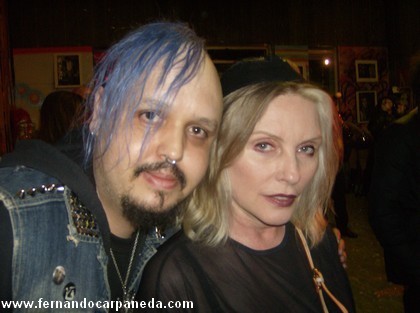 Fernando Carpaneda and Debbie Harry- Photo by Miss Guy